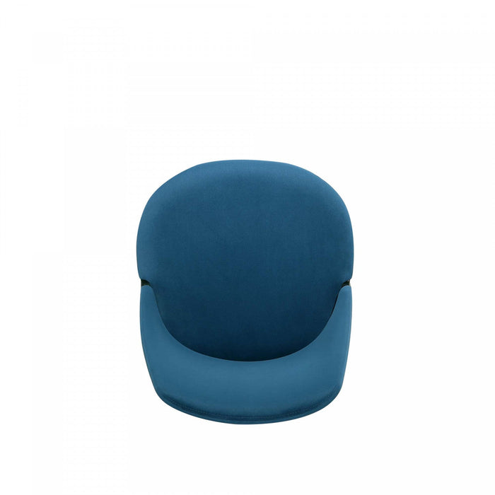 Kara Modern Wood Upholstered Dining Chair in Blue - Set of 2 