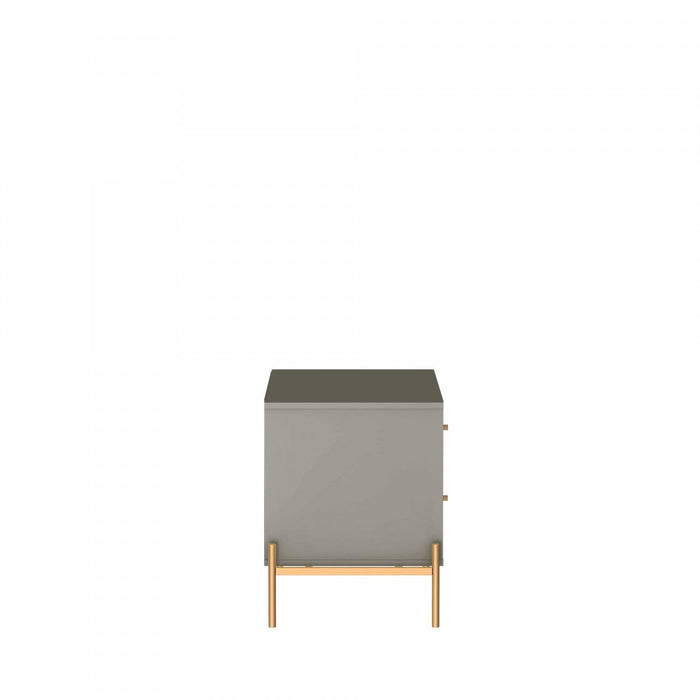 Jasper Modern 25\" Nightstand in Sage Gray (2-Drawer) - Set of 2 