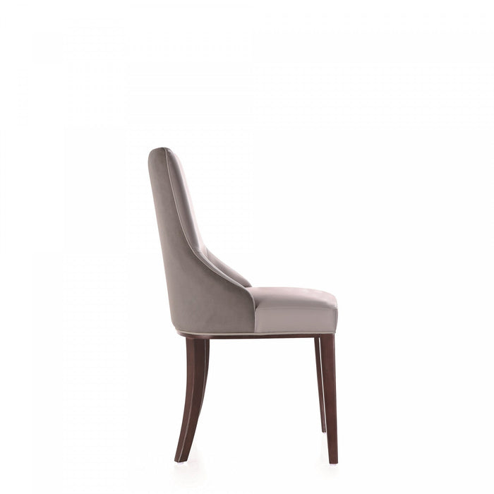 Shubert Modern 8-Piece Dining Chair Set in Light Gray 