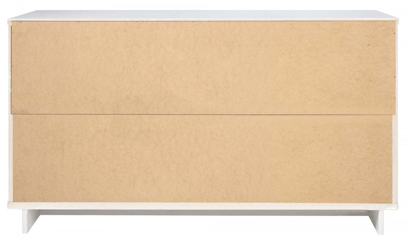 Granville Modern 55\" Dresser in White (6-Drawer) 
