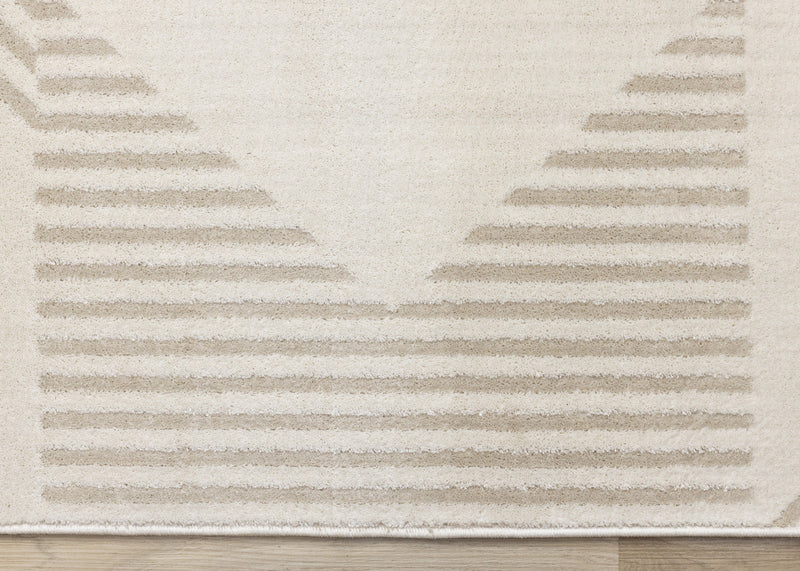Hudson Modern Geometric Cream Beige Area Rug - 7'10\" x 10'6\"