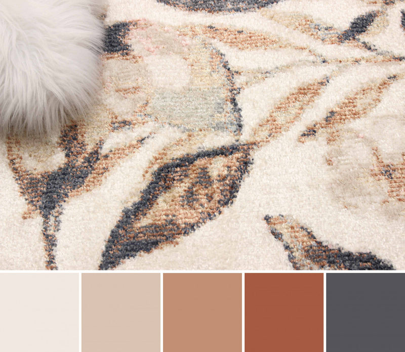 Rosette Ivory Area Rug - 8'0\" X 10'0\"   