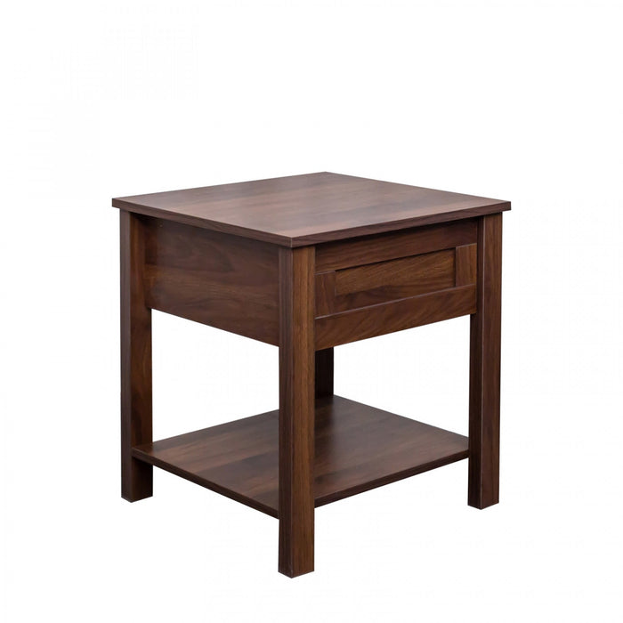 Strauss Lift-top Coffee & End Table Brown, Set Of 2 Occasional Table Package 