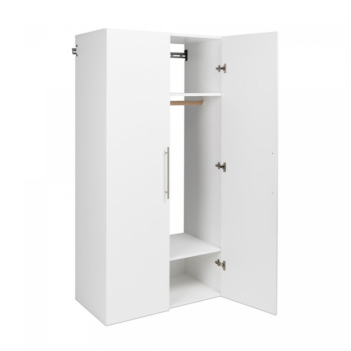 Hangups 2-shelf Wardrobe Storage Cabinet - White 