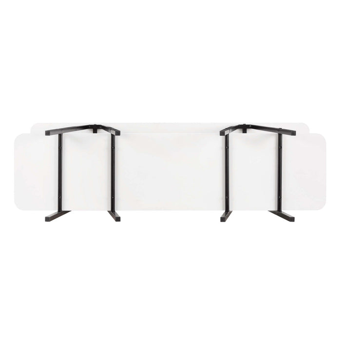 Celine Contemporary Modern 47\" Console Table in White 