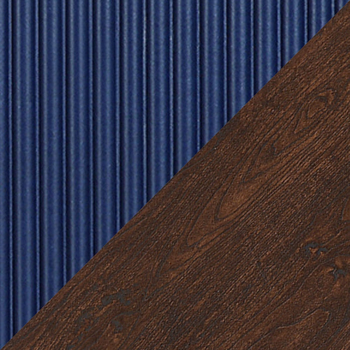 Duane Mid-Century Modern 4-Piece Living Room Set in Navy Blue 