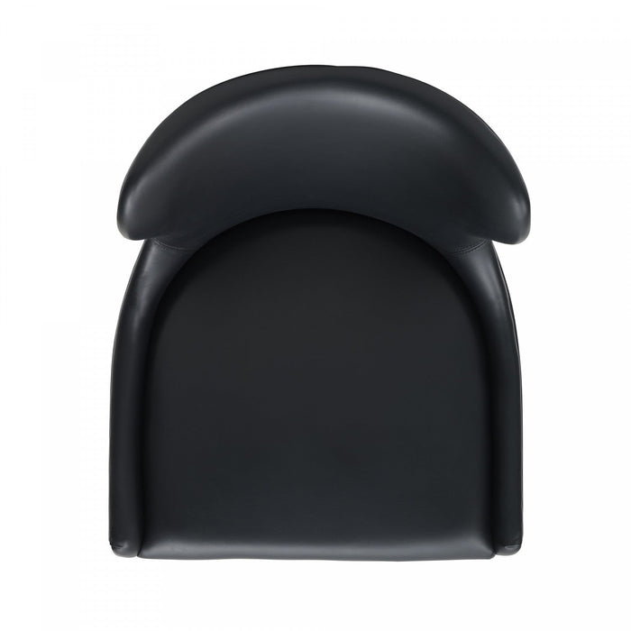 Blair Modern Wood Upholstered Counter Stool in Black - Set of 2 Bar Stool 