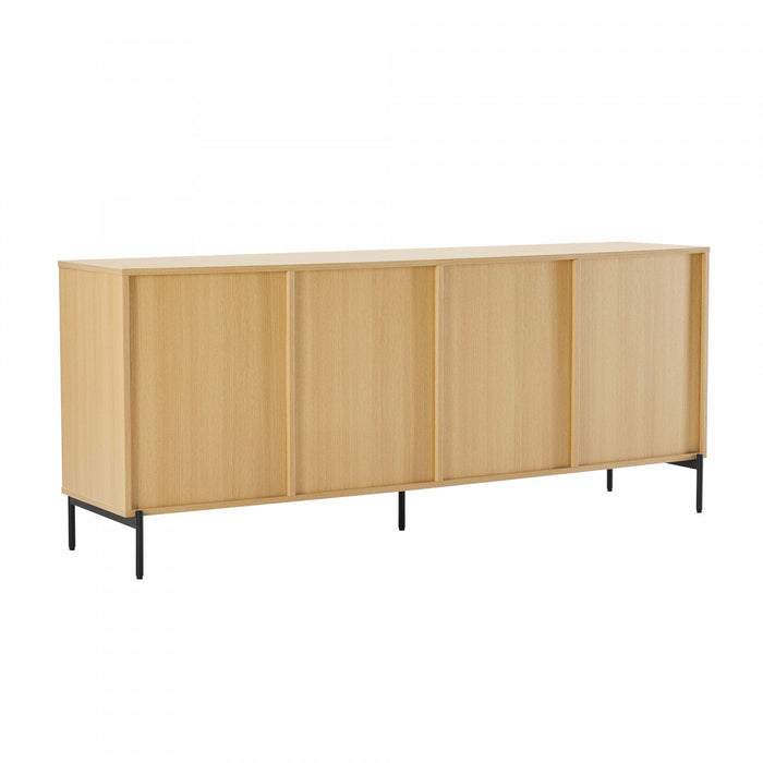 Magnolia Modern 71\" Sideboard in Light Oak Buffet 
