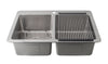 Ancona Valencia Series 33\" 50/50 Dual Mount Kitchen Sink - AN-3335