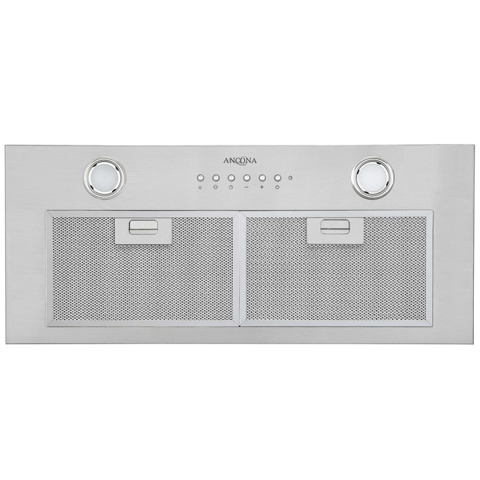 Ancona BNL430 28\" Built-In Ducted Range Hood with Night Light - AN-1316 