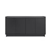 Prepac Simply Modern 4-Door Console Buffet - Black
