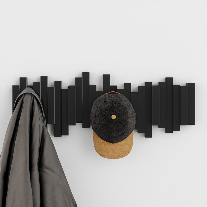 Umbra Modern Sticks Wall-Mounted Coat Rack - Black