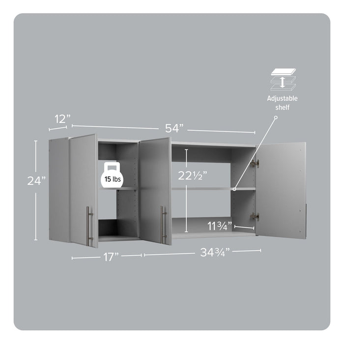 Elite 54\" Wall Cabinet - Grey