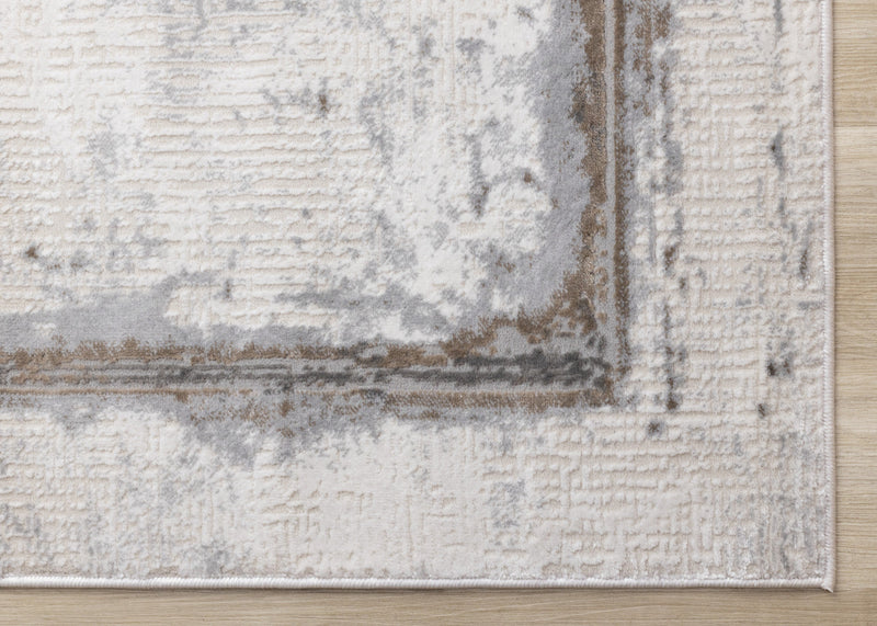 London Distressed Border Area Rug - 5'3\" x 7'7\"