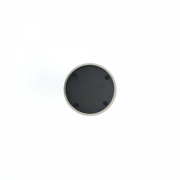 Laurel Modern Glam Sintered Stone Top End Table in Black 