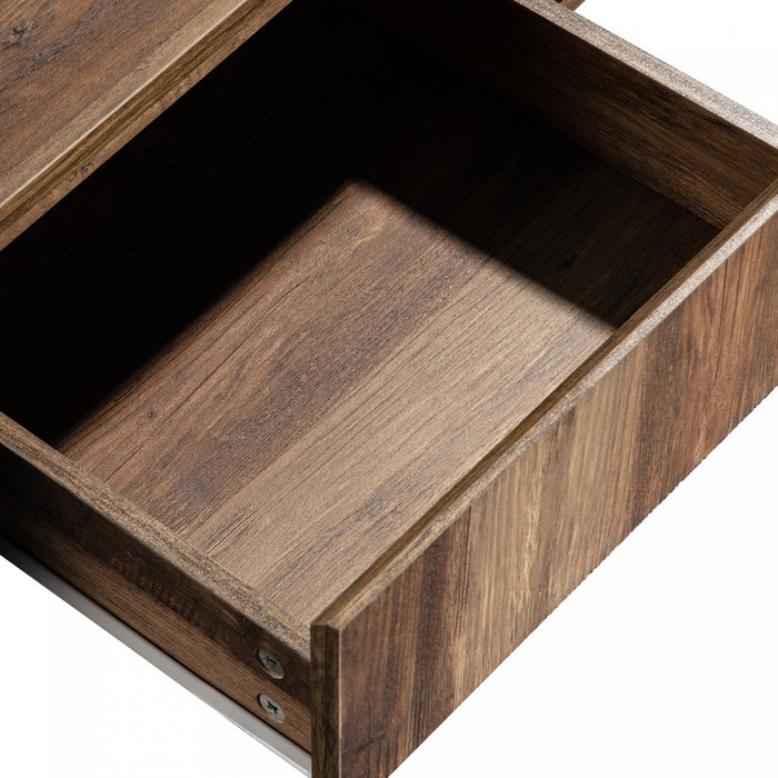 Kay Coffee Table With Handleless Drawer And Double Storage,grey 