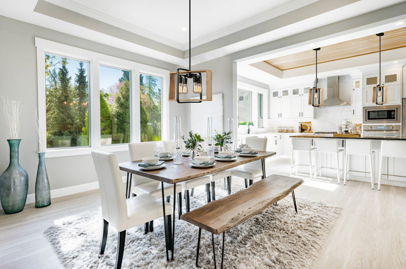 Perris 4-Light Black Pendant 