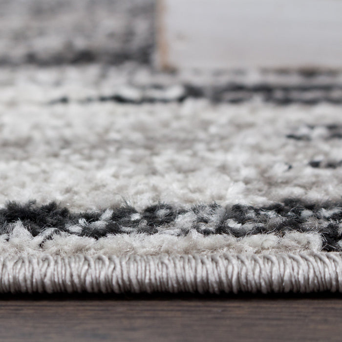 Lav Grey Waves 4x6 Area Rug