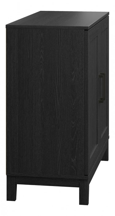 Modulr 1 Adjustable Shelf Accent Cabinet - Black Oak 