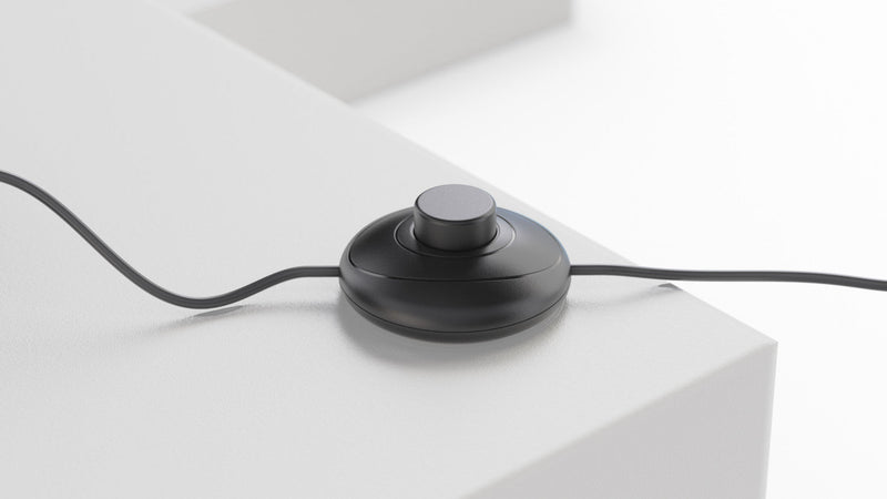 59\" Black Loop Design LED Floor Lamp 