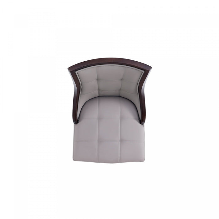Fifth Avenue Traditional Wood Upholstered Dining Chair in Gray - Set of 4 