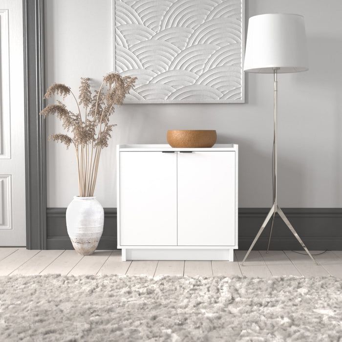 Prepac Simply Modern 2-Door Console Buffet - White