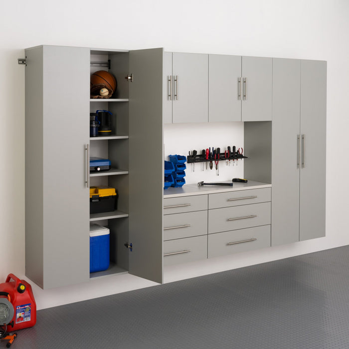 Hangups 120-inch 6-piece Garage Storage Cabinet Set I - Light Gray 