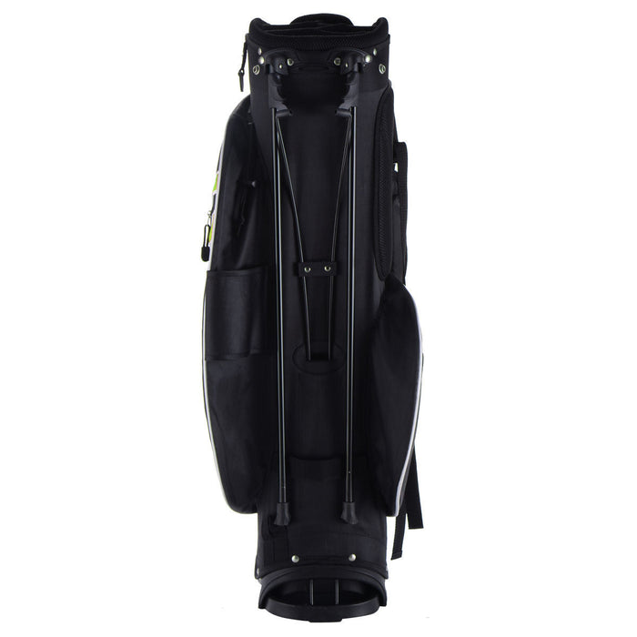 Costway Golf Stand Cart Bag Club W/6 Way Divider Carry Organizer Pockets Storage Green