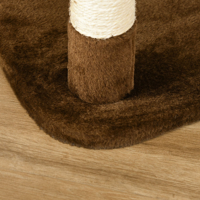 Pawhut 60-inch Cat Tree Tower Condo Scratching Pet Furniture With Hammock Post