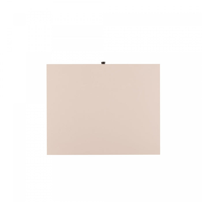 Amara Modern 20\" Nightstand in Pale Rose and White (1-Drawer) 