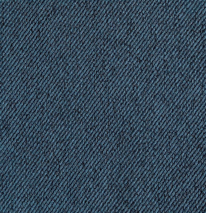 Bailey Mid-Century Modern Upholstered Accent Ottoman in Blue 