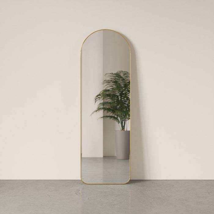 Umbra Hubba Arched 20\" x 62\" Mirror - Brass