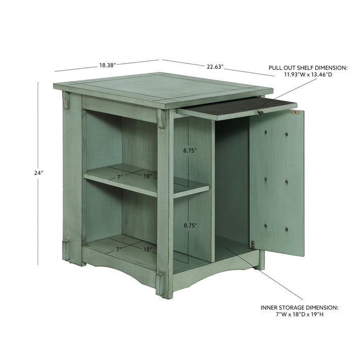 Parnell Chairside Table - Teal