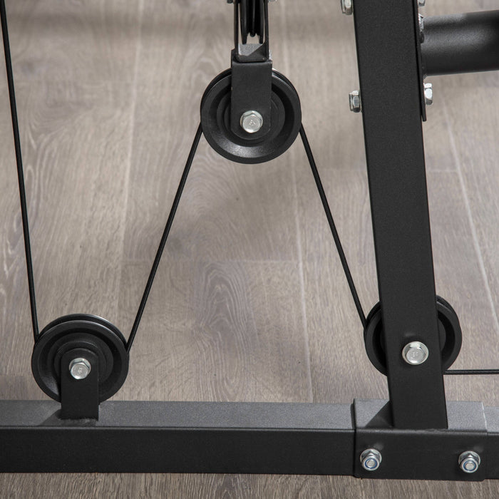 Soozier Multifunction Home Gym Machine With 99lbs Weight Stack, Full Body Workout
