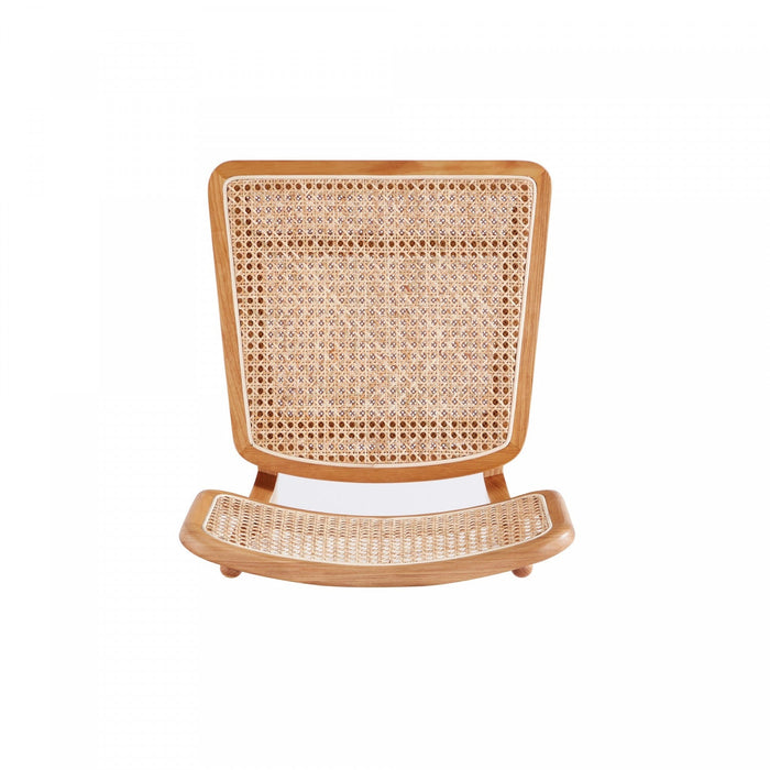 Giverny Industry Chic Wood Dining Chair in Natural - Set of 4 