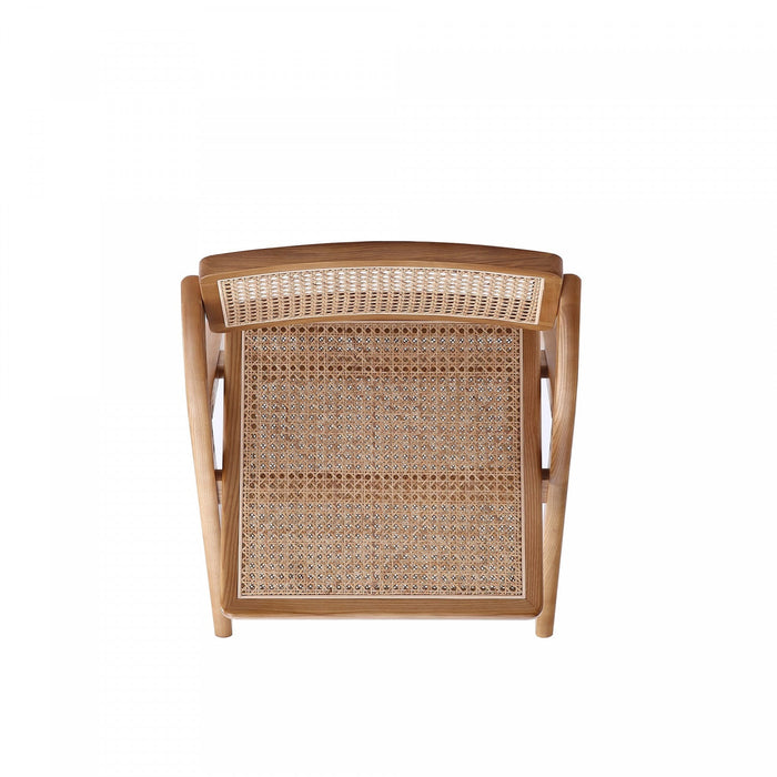 Lambinet Industry Chic Wood Folding Chair in Natural - Set of 4 Dining Chair 