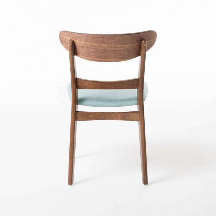 Katte 2 Piece Dining Chair Set With Cushioned Seat And Solid Rubberwood Frame,mint 