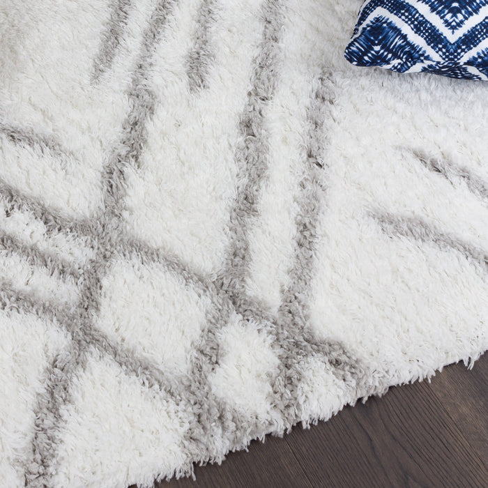 Ker White Lines 3x5 Area Rug