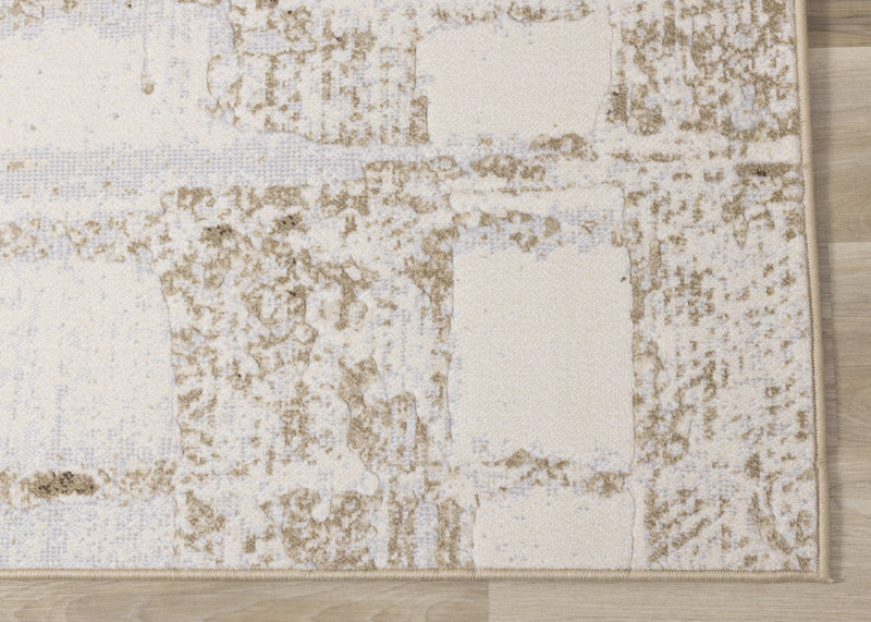 Isabelle Distressed Cream Area Rug - 5'3\" x 7'7\"