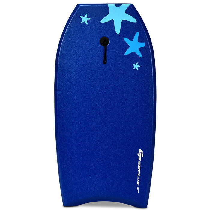 Goplus 41'' Lightweight Super Bodyboard Surfing W/leash Eps Core Boarding Ixpe Starfish