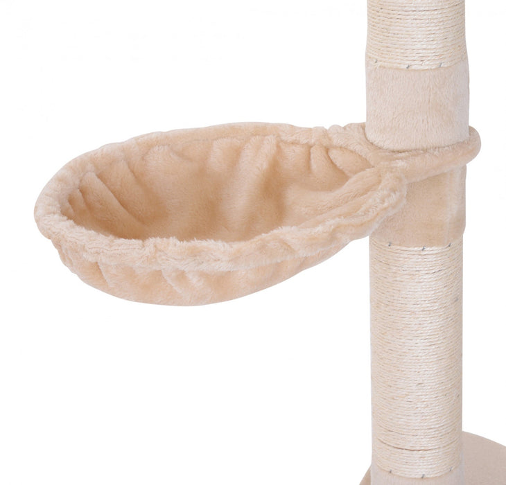 Pawhut 8.5ft Cat Climbing Tree 5-tier Kitty Activity Center Floor-to-ceiling Cat Climber Toy With Sc