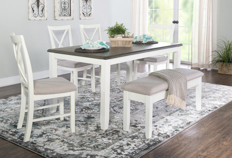 Jane Fabric Grey Dining Chair - Set of 2