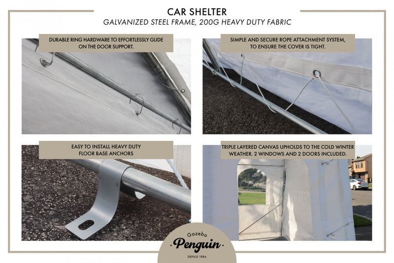 Car Shelter 11 Ft. X 20 Ft.
