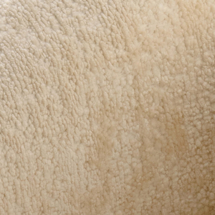 Tribeca Mid-Century Modern Chenille Lounge Chair in Cream 
