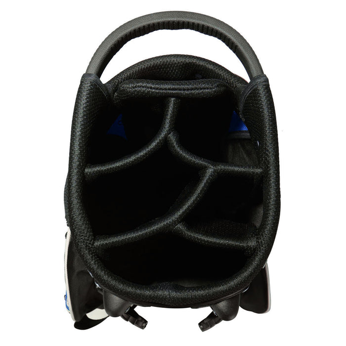 Costway Golf Stand Cart Bag Club W/6 Way Divider Carry Organizer Pockets Storage Blue