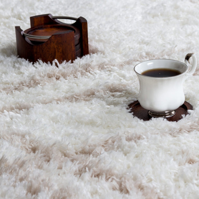 Ker Cream Lines 4x6 Area Rug