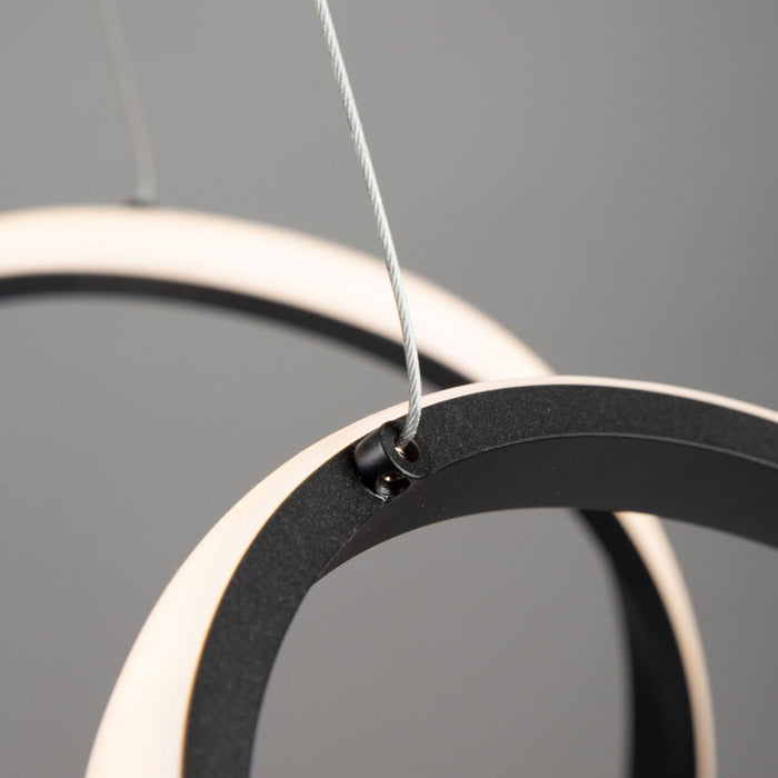 Mira 40 W LED Pendant Black 