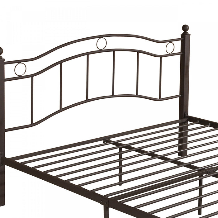 Jackson Metal Bed Frame With Underbed Storage,copper King Bed 