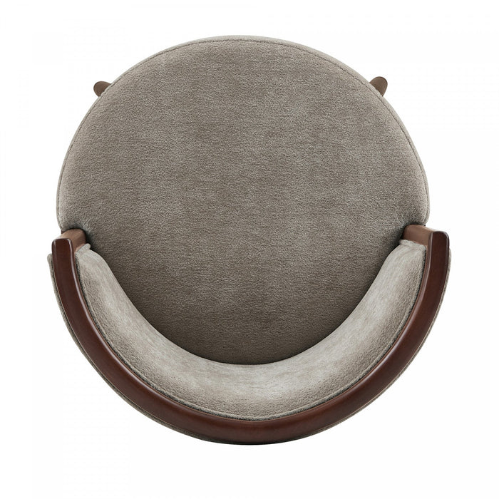 Evalyn Modern Wood Upholstered Barstool in Dove 