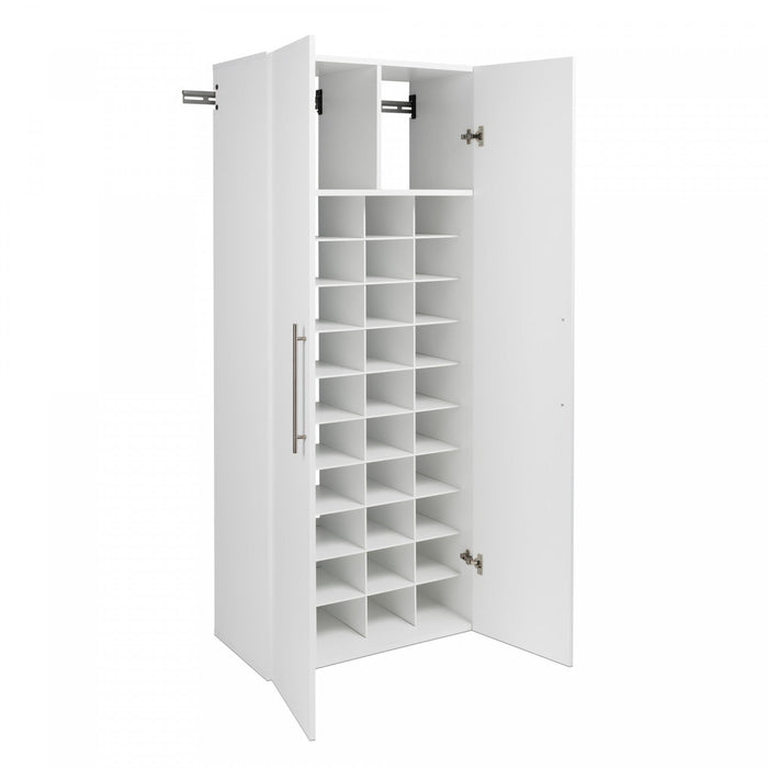 Hangups 40-shoe Cubby Storage Cabinet - White 